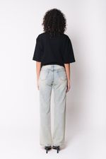 Calça Jeans Reta Azul