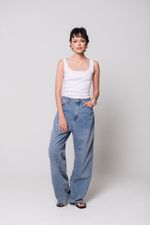 Calça Jeans Reta Over