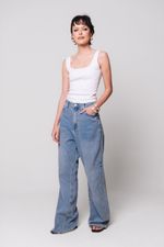 Calça Jeans Reta Over