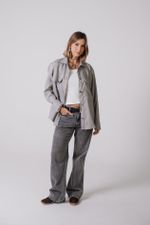 Camisa Cinza Oversized
