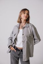 Camisa Cinza Oversized