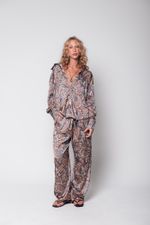 Camisa de Cetim Paisley