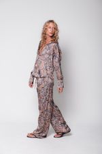 Camisa de Cetim Paisley