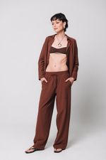 Conjunto de Biquíni Bicolor Marrom
