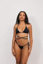 Conjunto de Biquini Cortininha Preto 