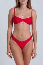 Conjunto de Biquíni Vintage Vermelho