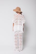 Conjunto de Tricot Kimono Branco