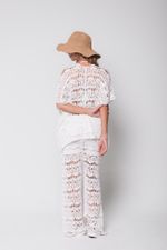 Conjunto de Tricot Kimono Branco