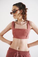 Cropped decote reto Jey
