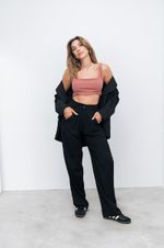 Cropped decote reto Jey