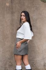 Mini Saia Monique Cinza