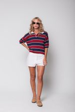Mini Short Alfaiataria Off White