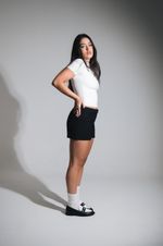 Mini Short Alfaiataria Preto