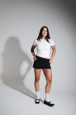 Mini Short Alfaiataria Preto