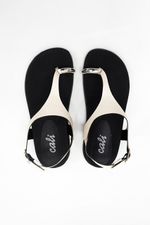 Rasteira de Dedo Metal Off White