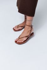 Rasteira Simple Marrom