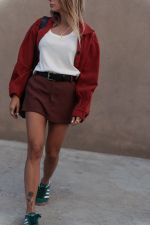 Short Saia Elle Marrom