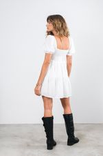 Vestido Curto Gypso Branco