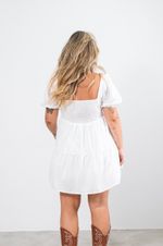 Vestido Curto Gypso Branco