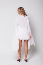 Vestido Manga Ampla Off White 