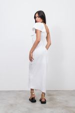 Vestido Midi Ombro Só Bliss Branco