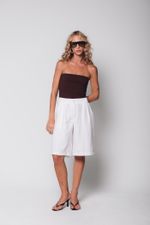 Bermuda de Alfaiataria Off White