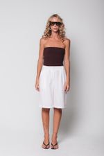 Bermuda de Alfaiataria Off White