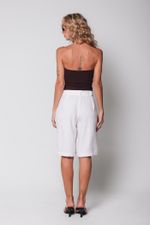 Bermuda de Alfaiataria Off White