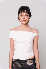 Blusa Ombro a Ombro Off White