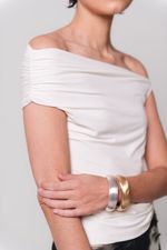 Blusa Ombro a Ombro Off White