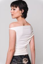 Blusa Ombro a Ombro Off White