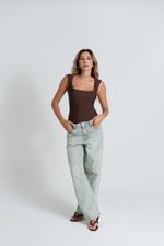 Body Alça Mia Marrom