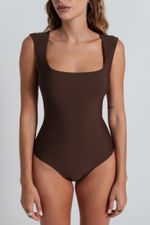 Body Alça Mia Marrom