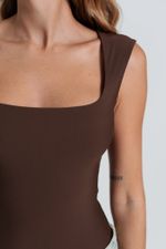 Body Alça Mia Marrom