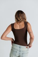 Body Alça Mia Marrom