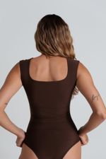 Body Alça Mia Marrom