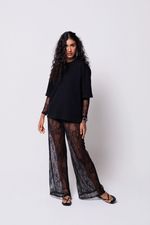 Calça de Renda Preta