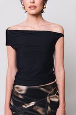 Blusa Ombro a Ombro Preta