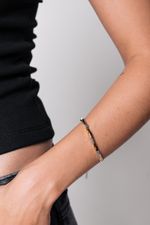 Pulseira Canudilho Prata e Dourada