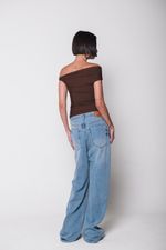 Blusa Ombro a Ombro Marrom