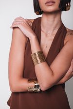 Blusa Frente Única Marrom 