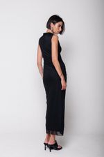  Vestido Midi de Tule Preto
