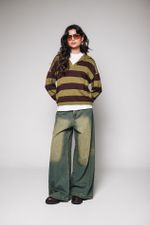 Blusa Polo de Tricot Marrom 