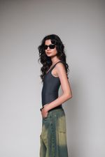 Body Alça Mia Cinza 