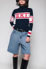 Blusa de Tricot Manga Longa Ski 