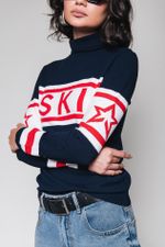 Blusa de Tricot Manga Longa Ski 