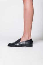Mocassim Croco Preto  