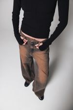 Calça Jeans Lavagem Marrom