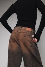 Calça Jeans Lavagem Marrom
