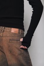 Calça Jeans Lavagem Marrom